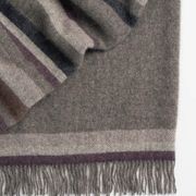 Weave Home Lawrence Throw - Mulberry | 100% Wool | Large Size gallery detail image