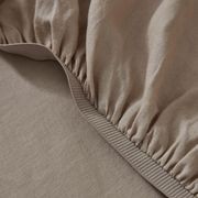 Ravello Linen Fitted Sheet - Shell | Weave Home gallery detail image