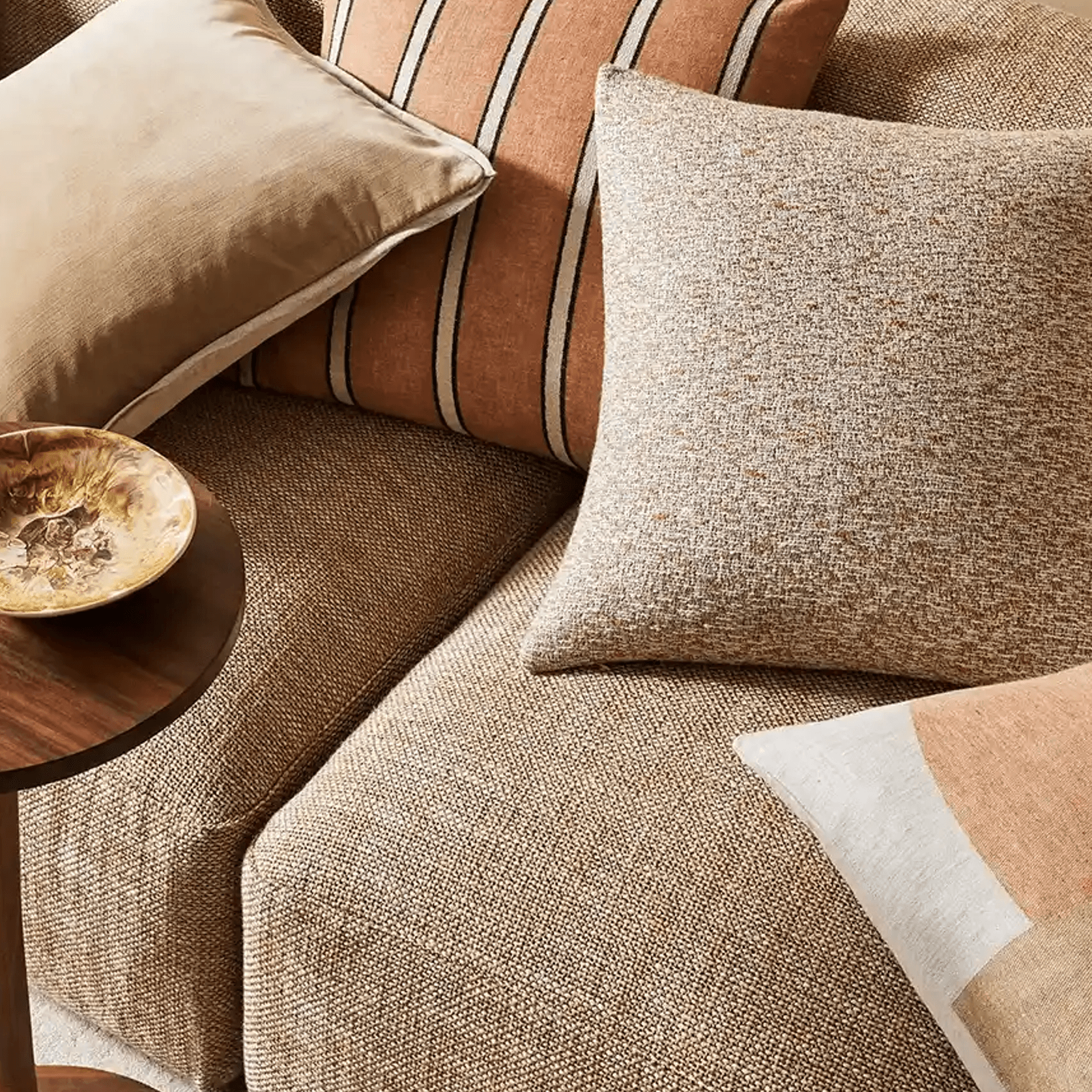 Weave Home Francesca Cushion Cover - Mustard | Velvet gallery detail image
