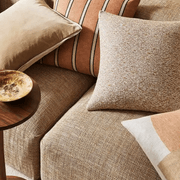Weave Home Francesca Cushion Cover - Mustard | Velvet gallery detail image