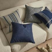 Weave Home Domenica Cushion - Denim | 50 x 50cm gallery detail image