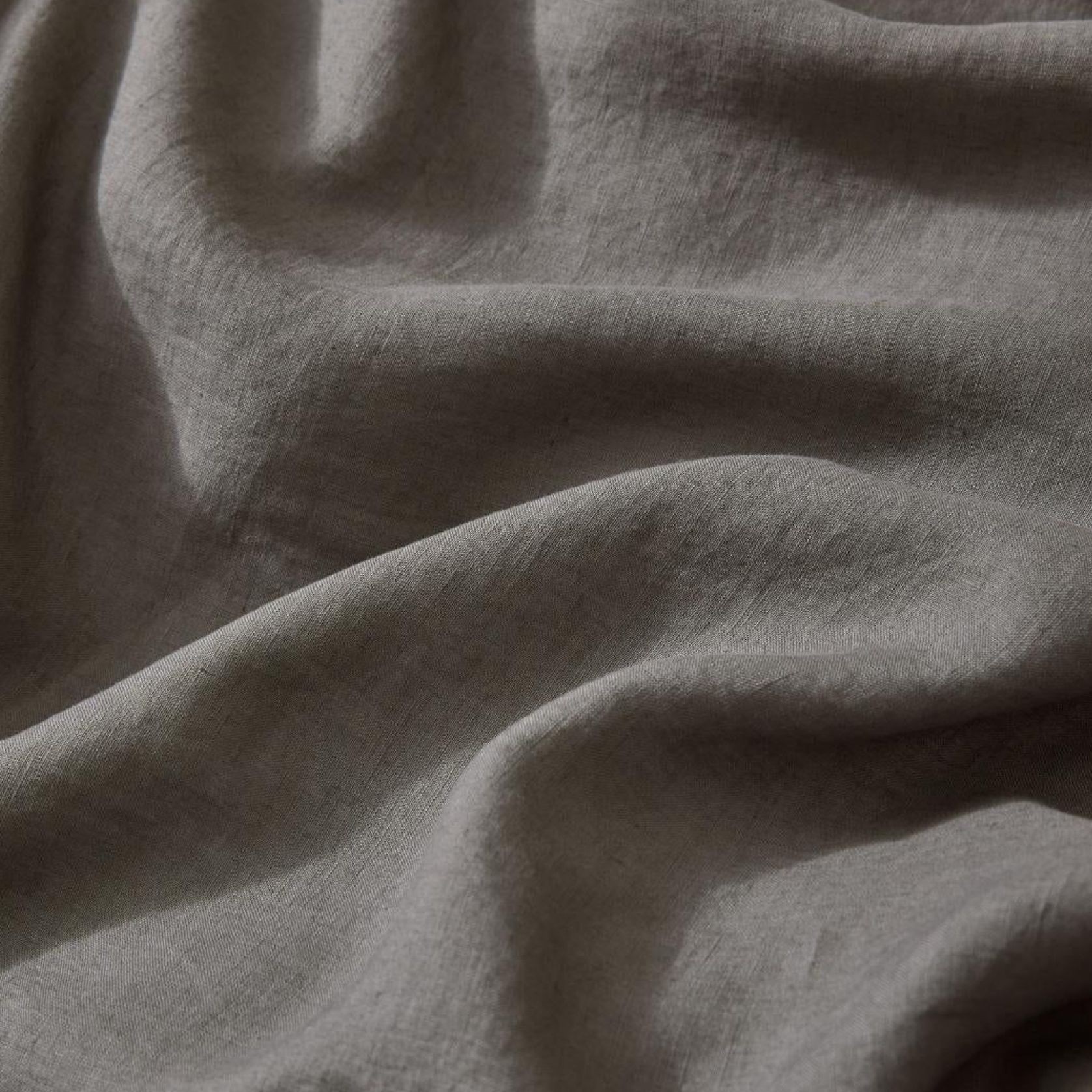 Ravello Linen Quilt Cover - Charcoal | Weave Home gallery detail image