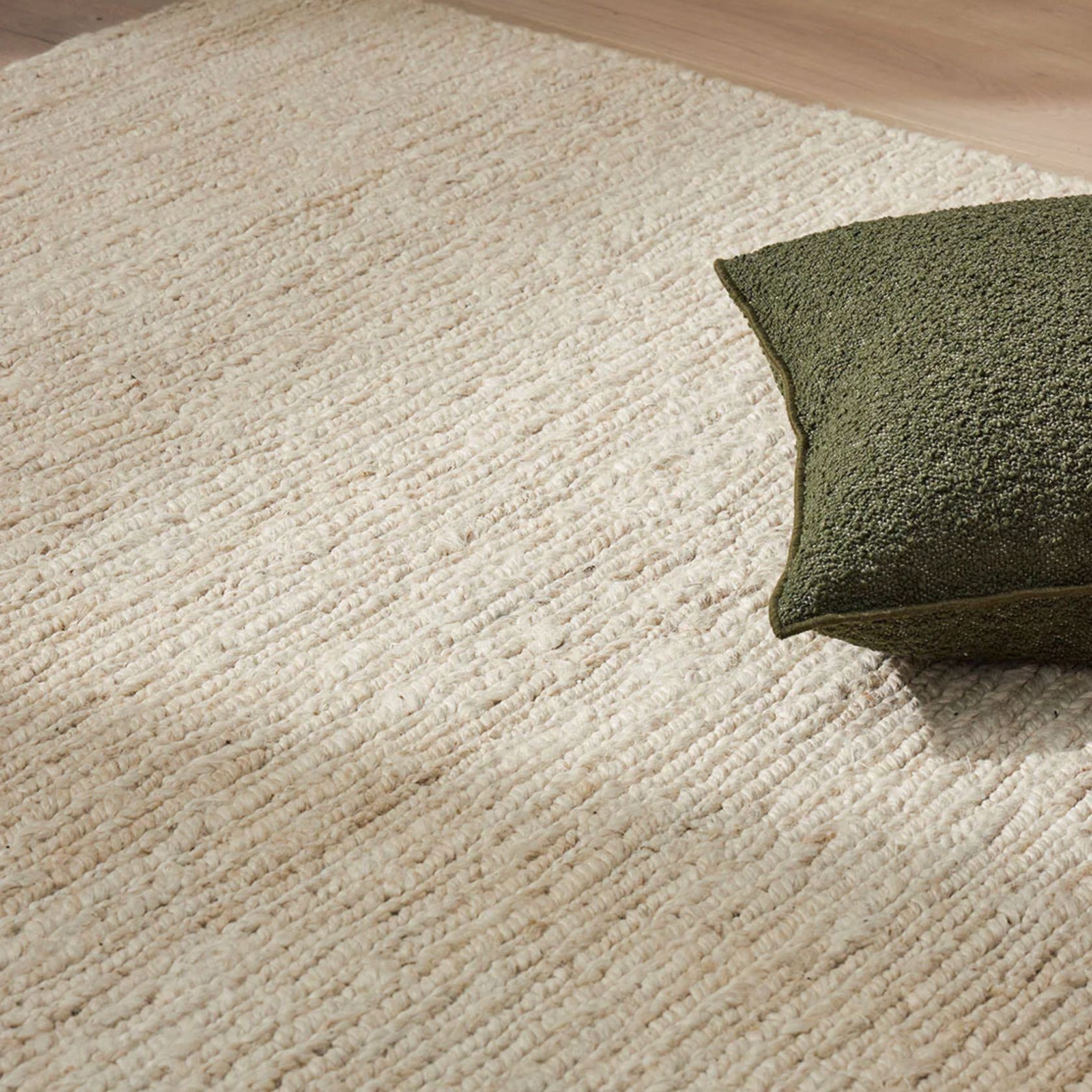 Weave Home Suffolk Rug - Pearl | 100% Jute Floor Rug | 2m x 3m gallery detail image