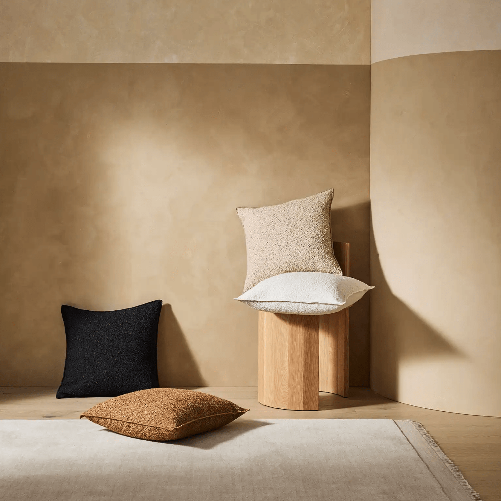 Weave Home Silvio Floor Rug - Ecru | NZ  Wool | Two Sizes gallery detail image