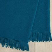 Weave Home Nevis Throw - Turquoise | NZ Lambswool gallery detail image