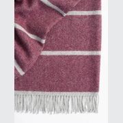 Weave Home Hellister Throw Blanket - Mulberry | 100% Wool gallery detail image