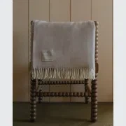 Weave Harris Merino Lambswool Throw - Natural gallery detail image
