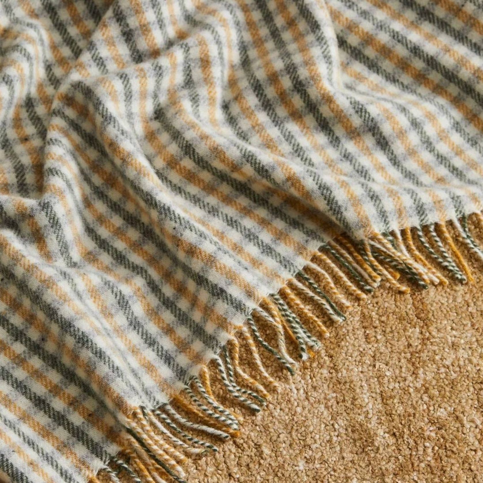 Weave Home Westerwick Throw - Olive | 100% Wool gallery detail image