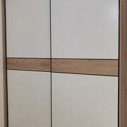 White Melamine With Center Panel Sliding Door gallery detail image