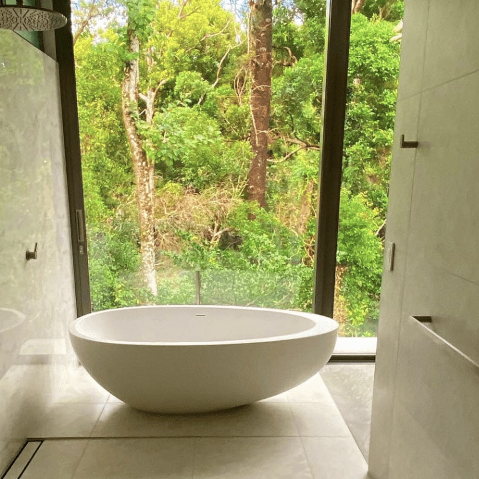 Pietra Bianca Whitney Freestanding Stone Bath gallery detail image