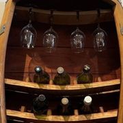 Barrel Cabinet Wine and Glass Rack gallery detail image