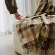 Weave Caldwell Wool Throw Blanket - Autumn gallery detail image