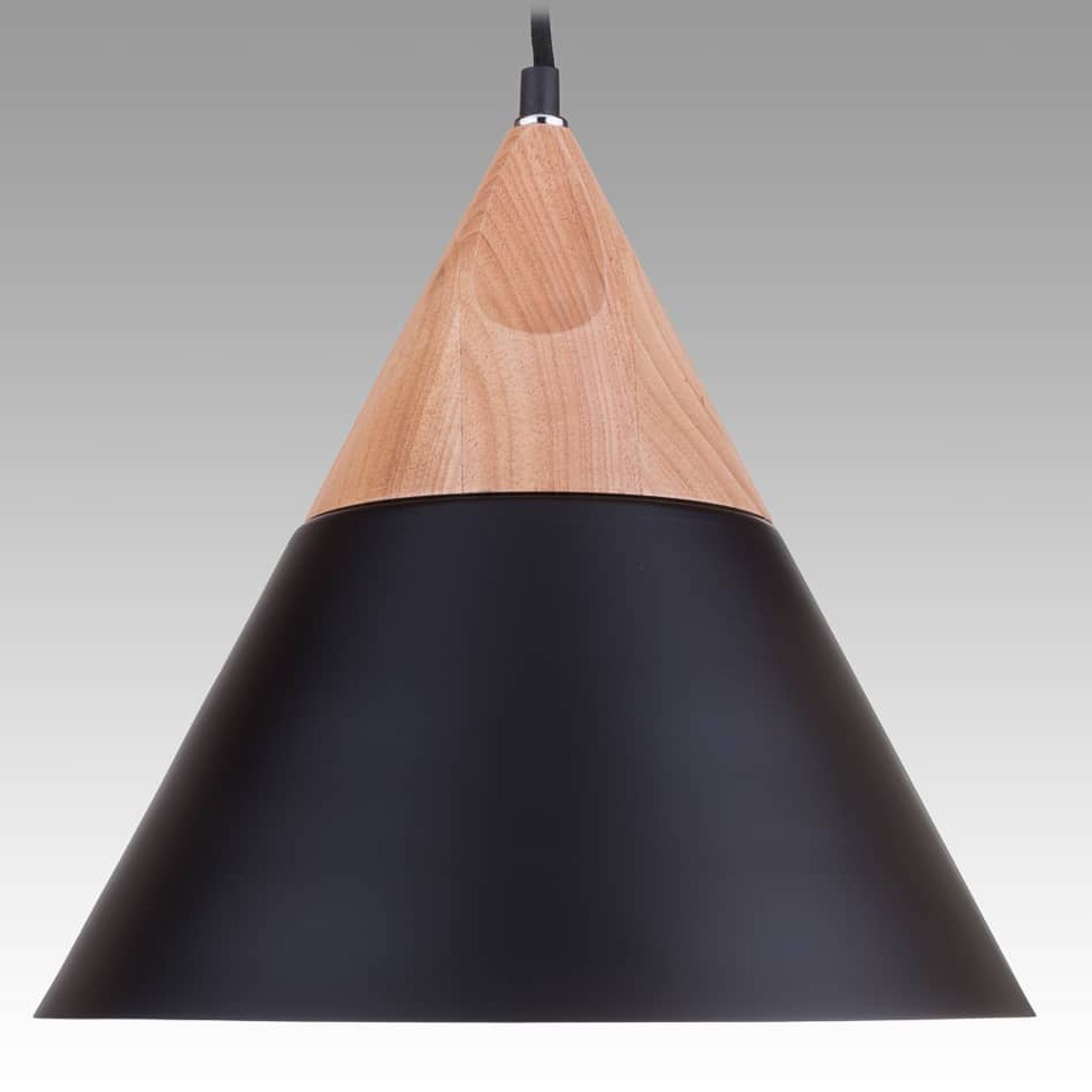 Wood Series Pendant - Cone (Black) gallery detail image