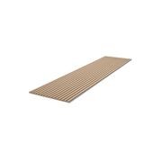 WOODFLEX Flexible Acoustic Wood Slat Wall Panel, Oak Veneer on Light Grey - 2700mm x 600mm gallery detail image