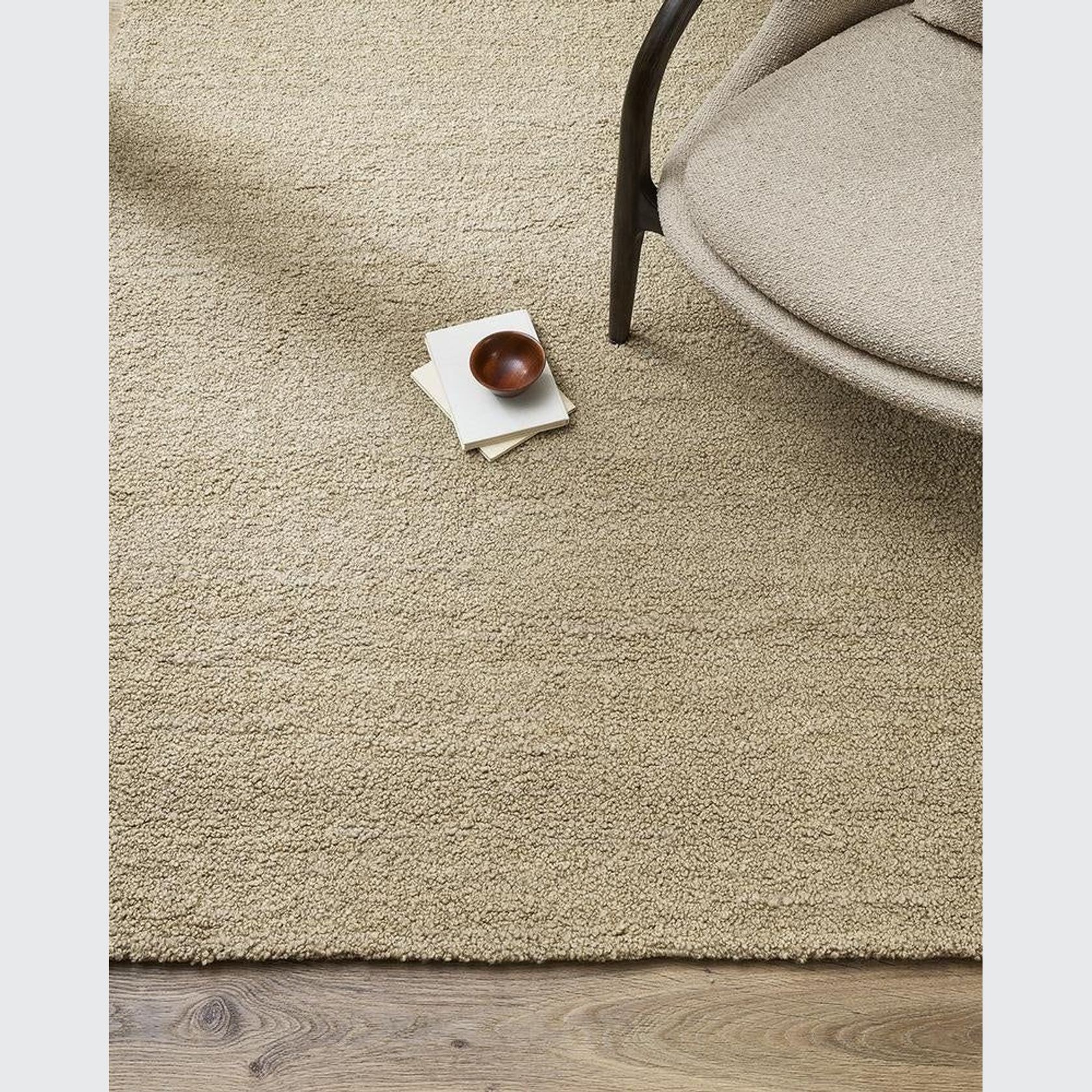 Baya Dorset NZ Wool Floor Rug - Biscuit gallery detail image