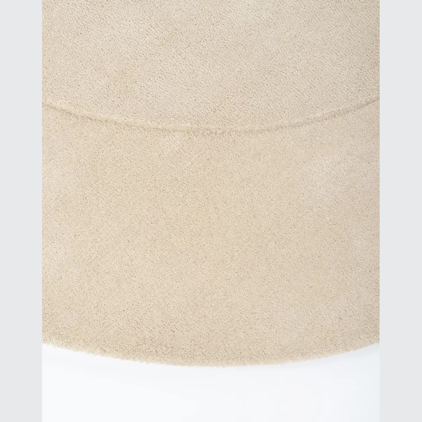 Baya Form 100% Wool Rug - Natural | Curved Form Rug gallery detail image