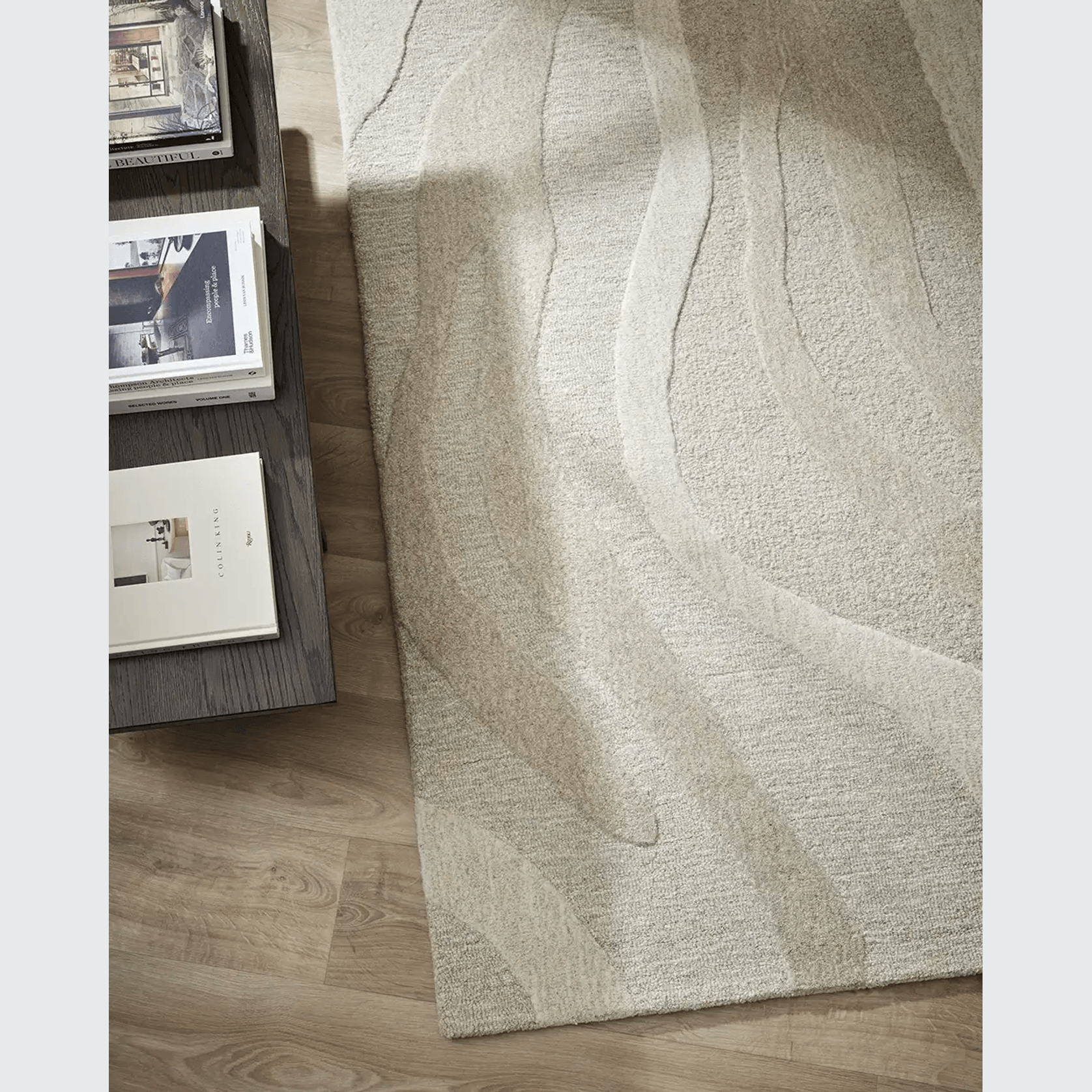 Baya Shoreline 100% Wool Rug - Sand gallery detail image