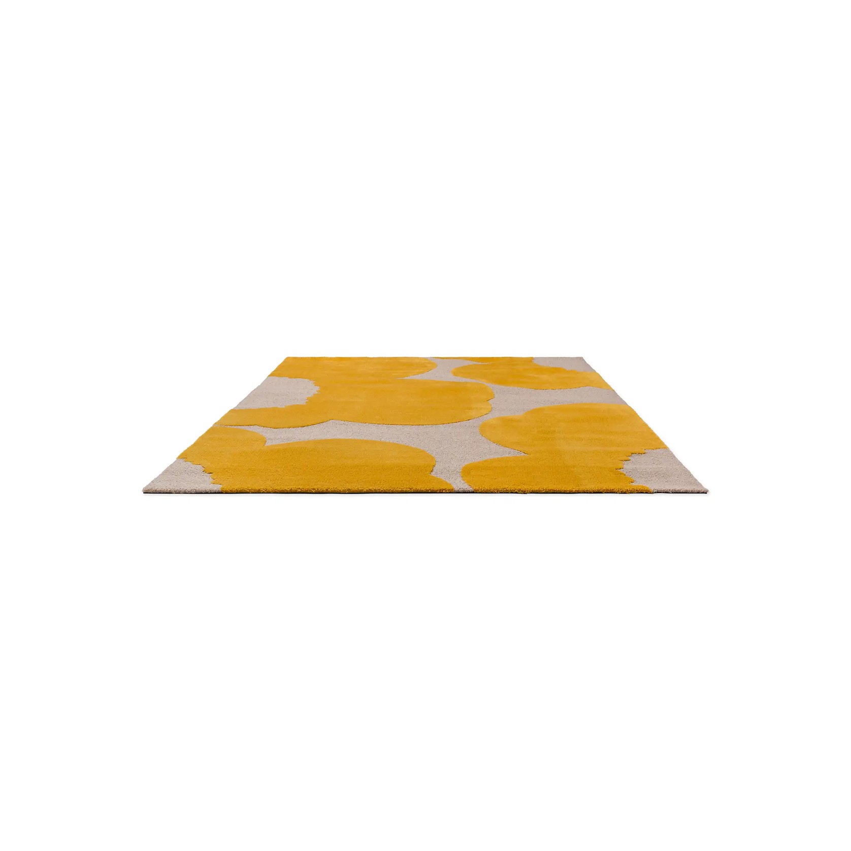 Marimekko Iso Unikko - Yellow | 100% Wool Designer Floor Rug gallery detail image