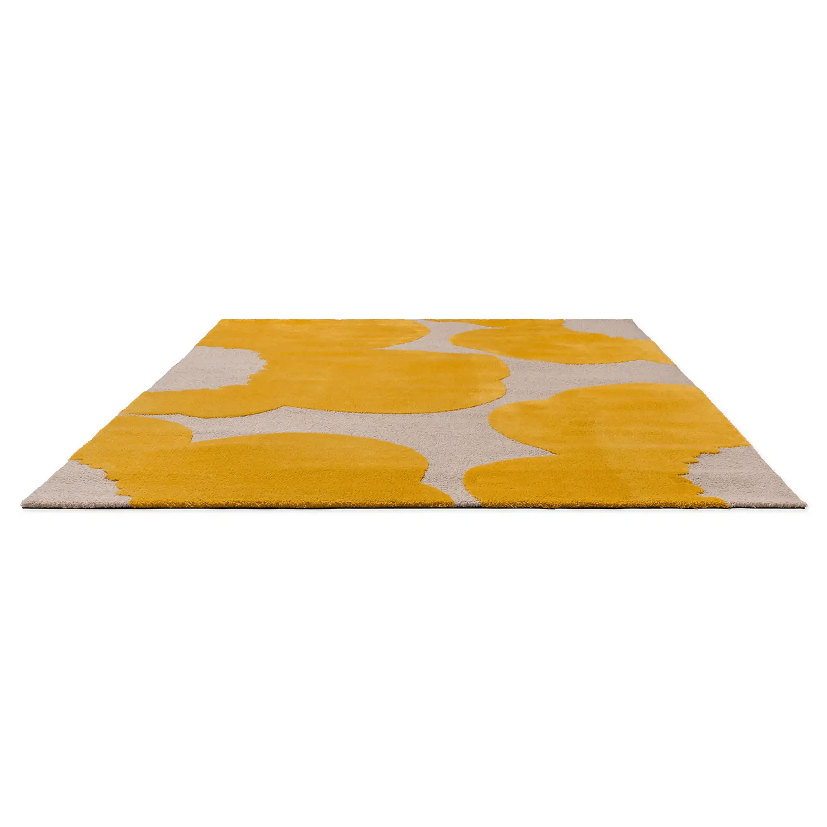 Marimekko Iso Unikko - Yellow | 100% Wool Designer Floor Rug gallery detail image