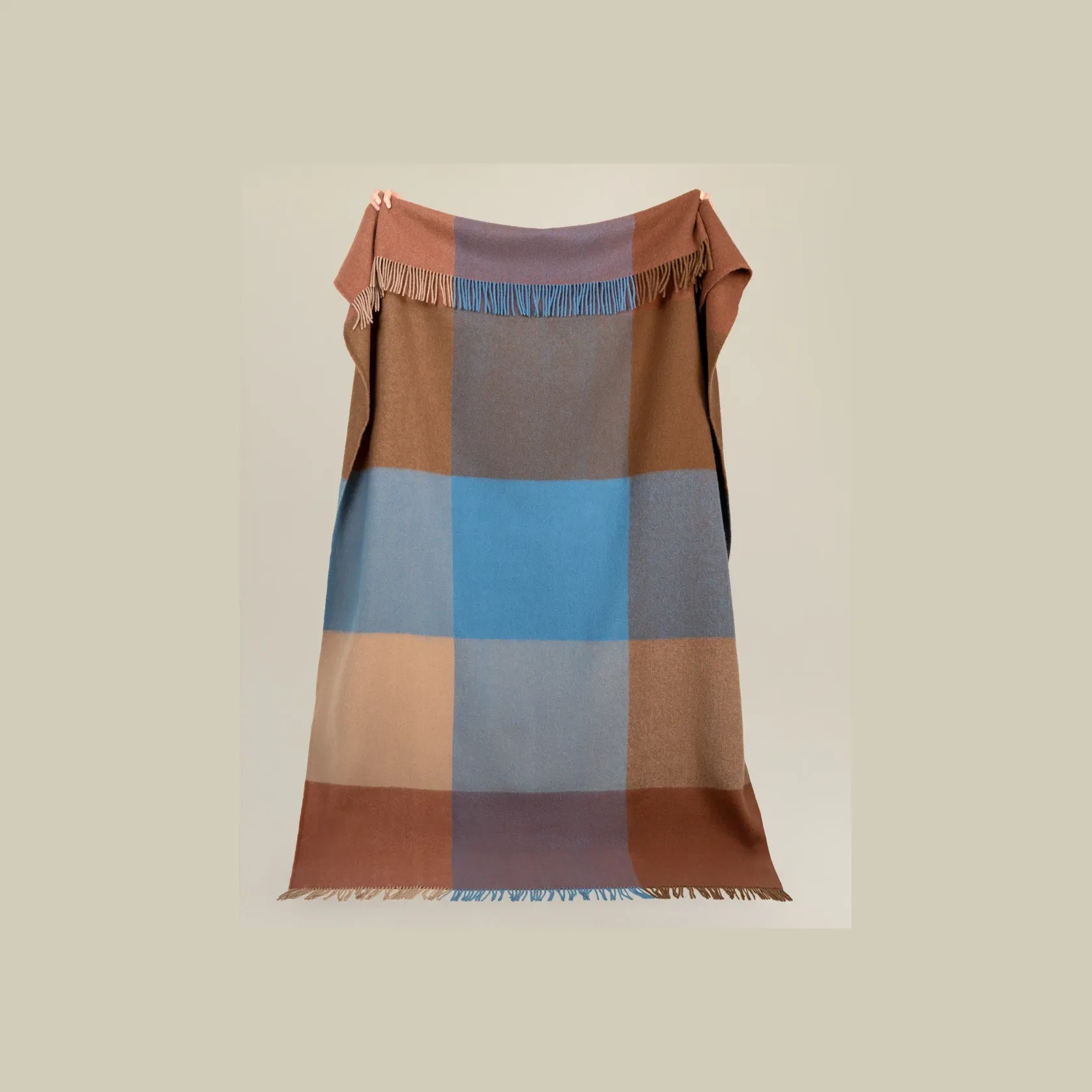 Weave Brookside NZ Wool Throw Blanket - Ocean gallery detail image