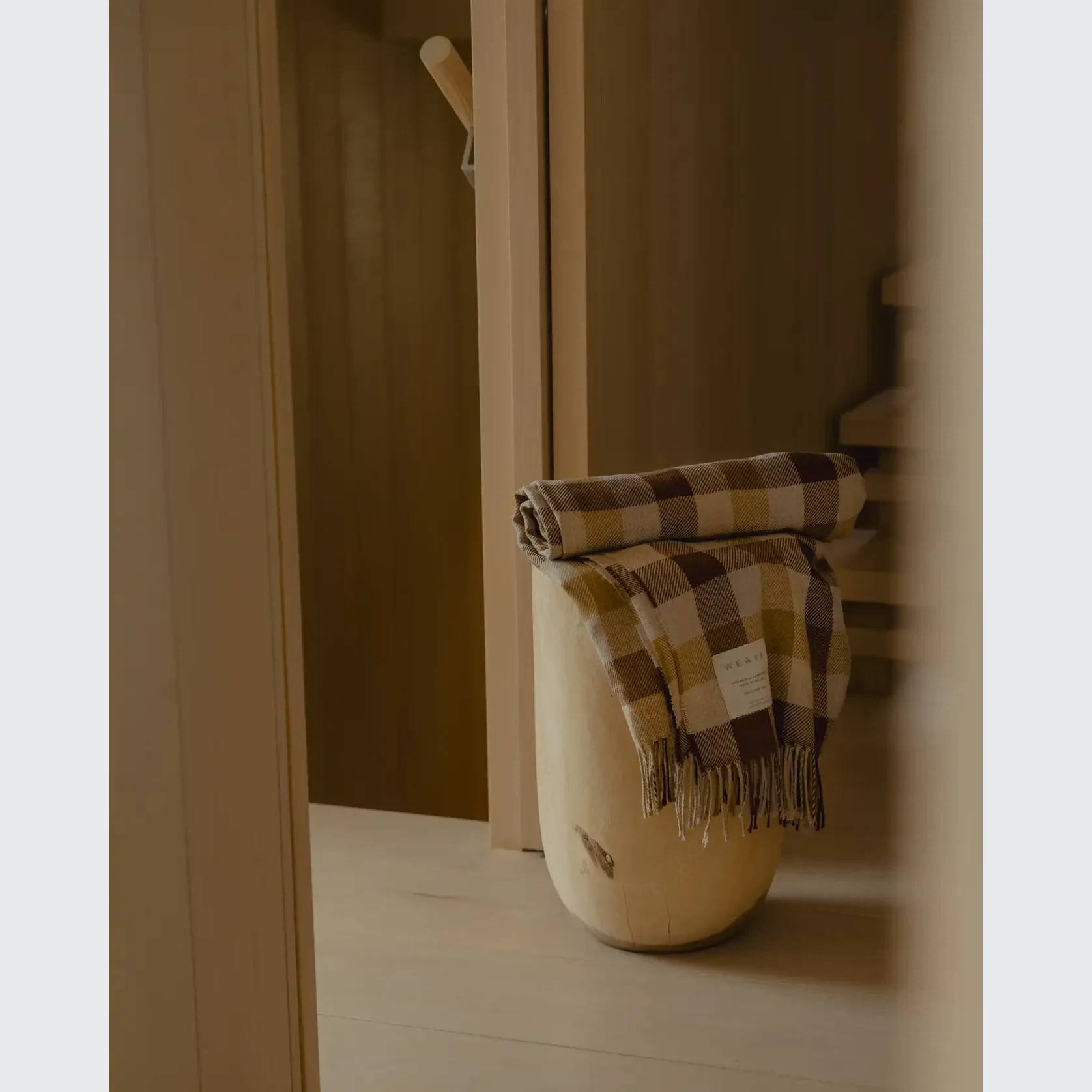 Weave Caldwell Wool Throw Blanket - Autumn gallery detail image
