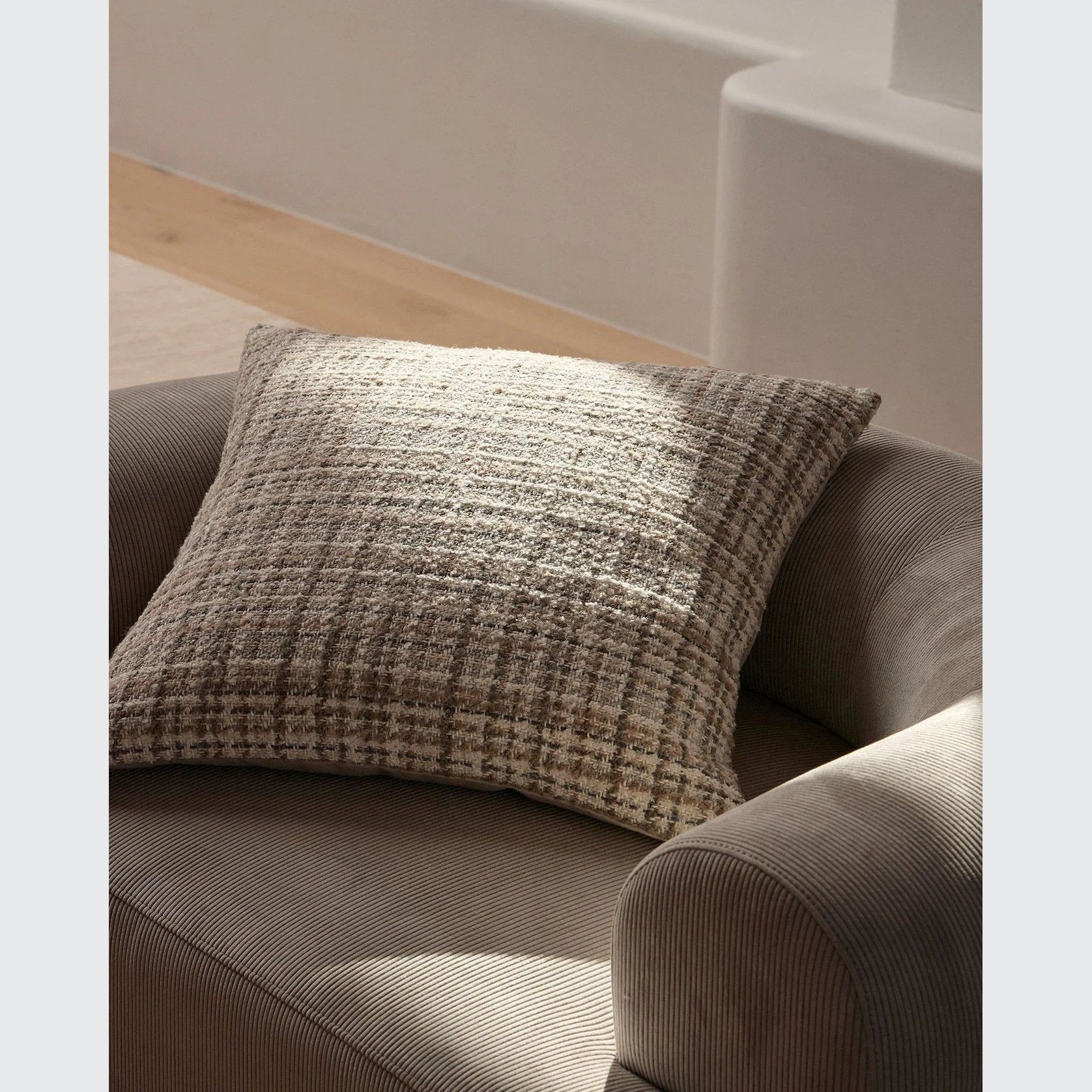 Weave Home Tripoli Cushion - Fog | 50 x 50cm gallery detail image