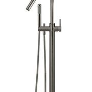 Meir Round Freestanding Bath Spout and Hand Shower Lustre Bronze gallery detail image
