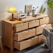 Humbie Natural Solid Oak 3+4 Chest of Drawers gallery detail image