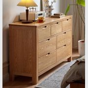 Humbie Natural Solid Oak 3+4 Chest of Drawers gallery detail image