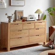Humbie Natural Solid Oak 3+4 Chest of Drawers gallery detail image