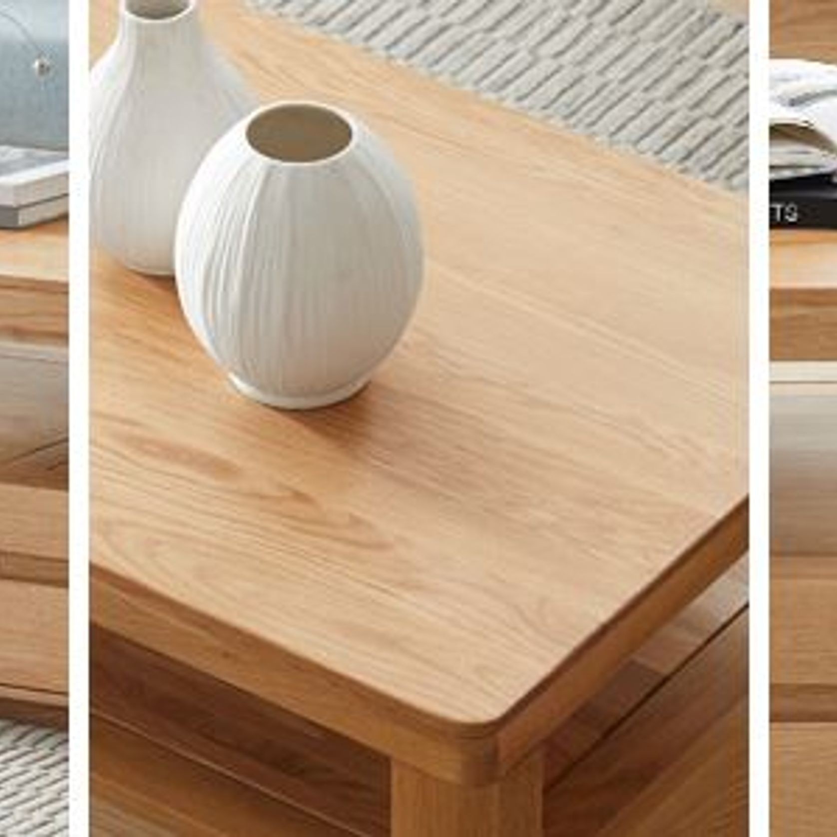 Manchester Natural Solid Oak Coffee Table gallery detail image