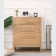 Seattle Natural Solid Oak 2+3 Chest of Drawers gallery detail image