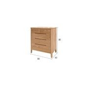 Seattle Natural Solid Oak 2+3 Chest Of Drawers gallery detail image