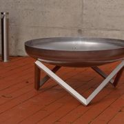 ALFRED RIESS Darvaza Stainless Steel Fire Pit - Large gallery detail image