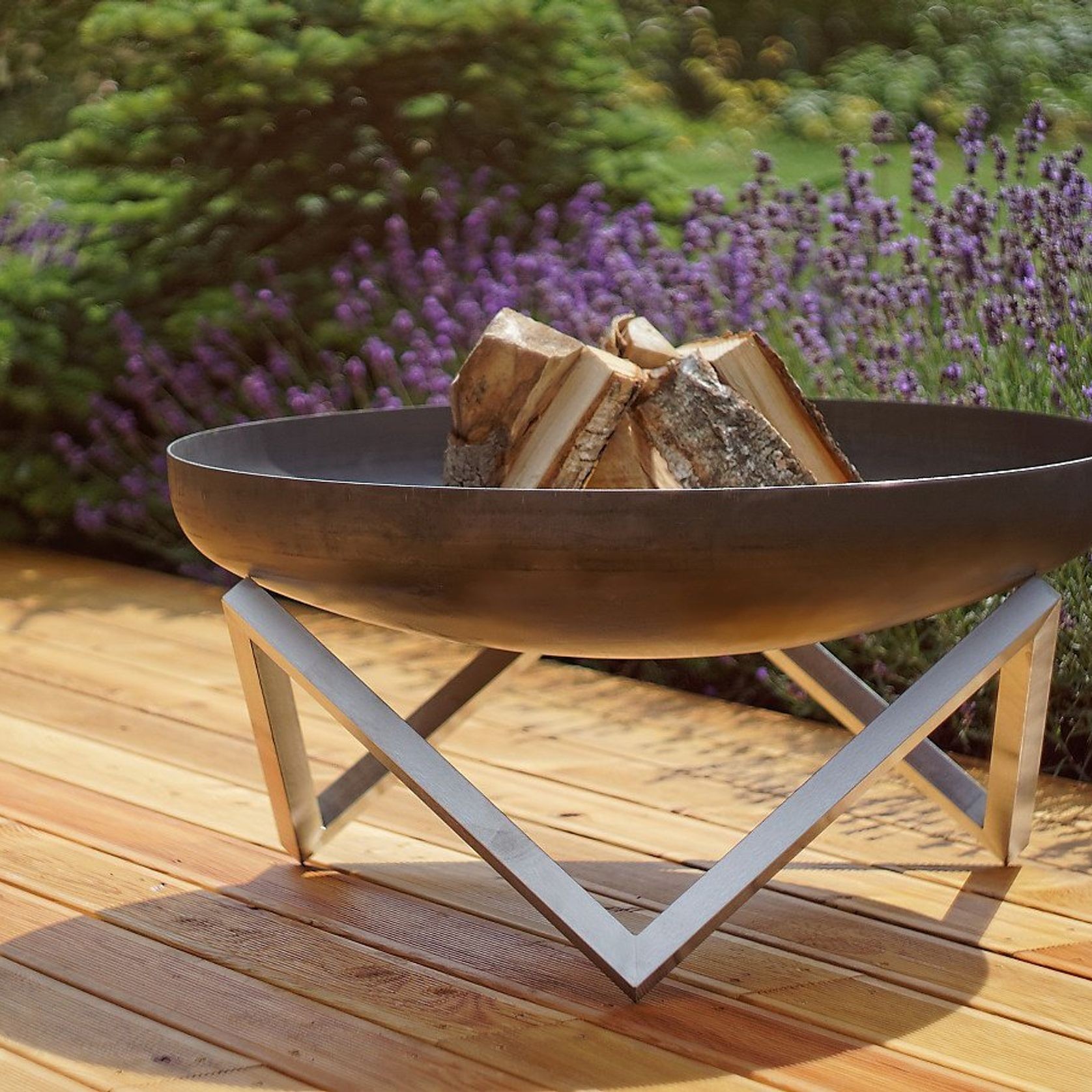 ALFRED RIESS Darvaza Steel Fire Pit - Large gallery detail image