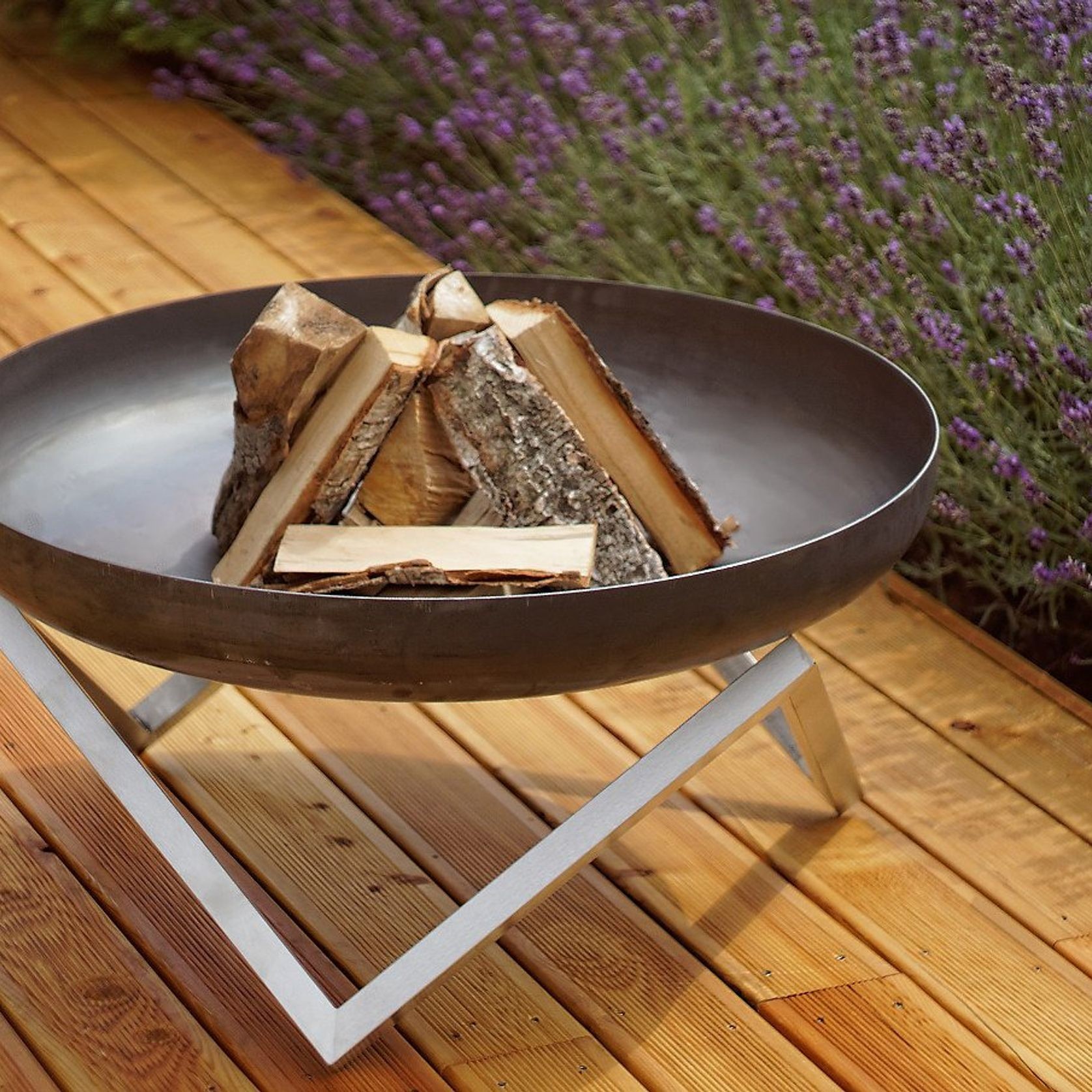 ALFRED RIESS Darvaza Steel Fire Pit - Large gallery detail image