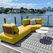 Ora Outdoor Chaise - Yellow gallery detail image
