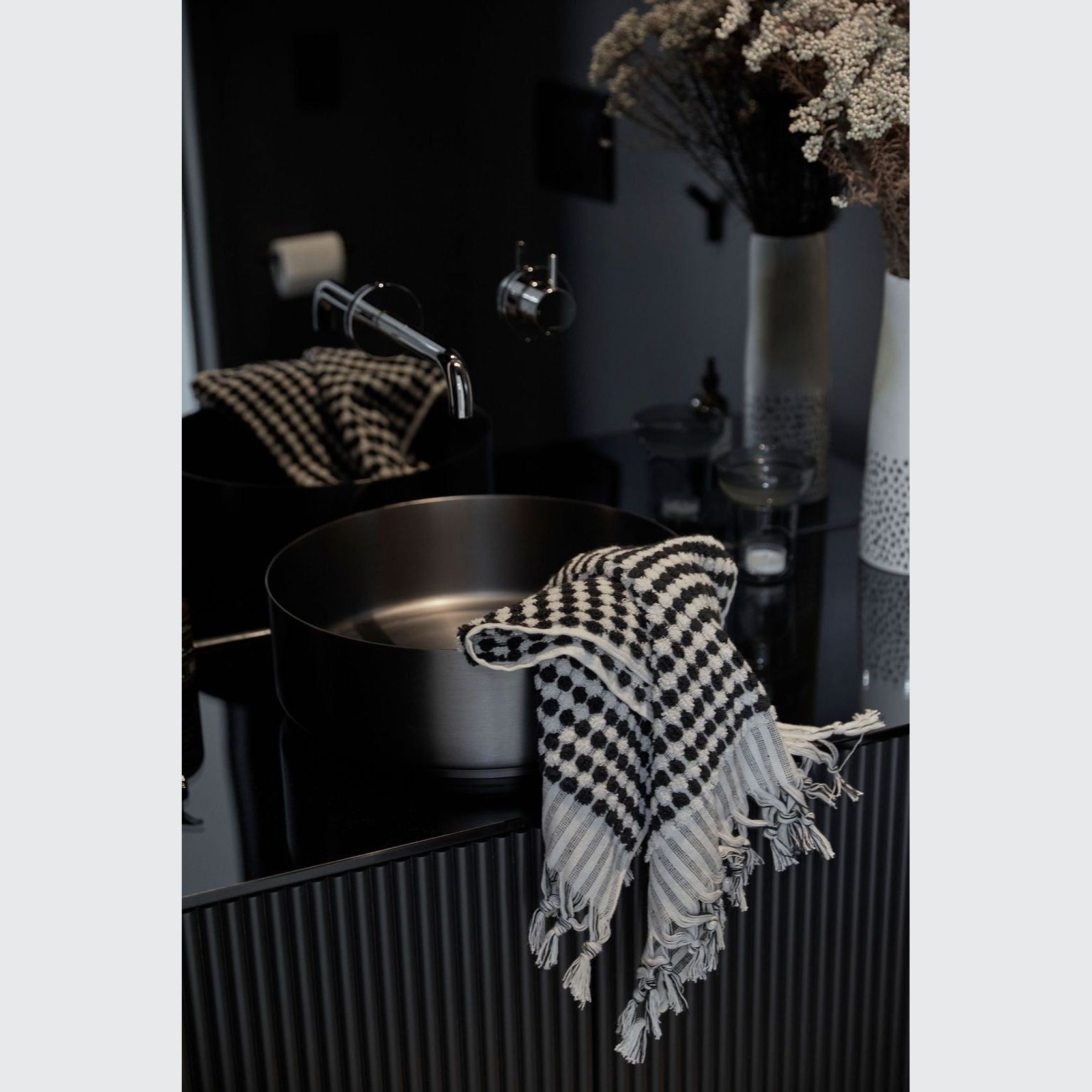Turkish Pompom Cotton Hand Towel gallery detail image