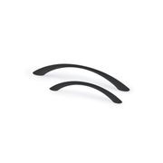 Kitchen cabinet bow handles Matt black /bushed nickel / chrome gallery detail image