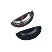kitchen Cup Pull Handle Hampton style Gisborne matte black/ chrome / brushed nickel 64mm gallery detail image