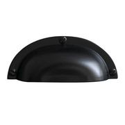kitchen Cup Pull Handle Hampton style Gisborne matte black/ chrome / brushed nickel 64mm gallery detail image