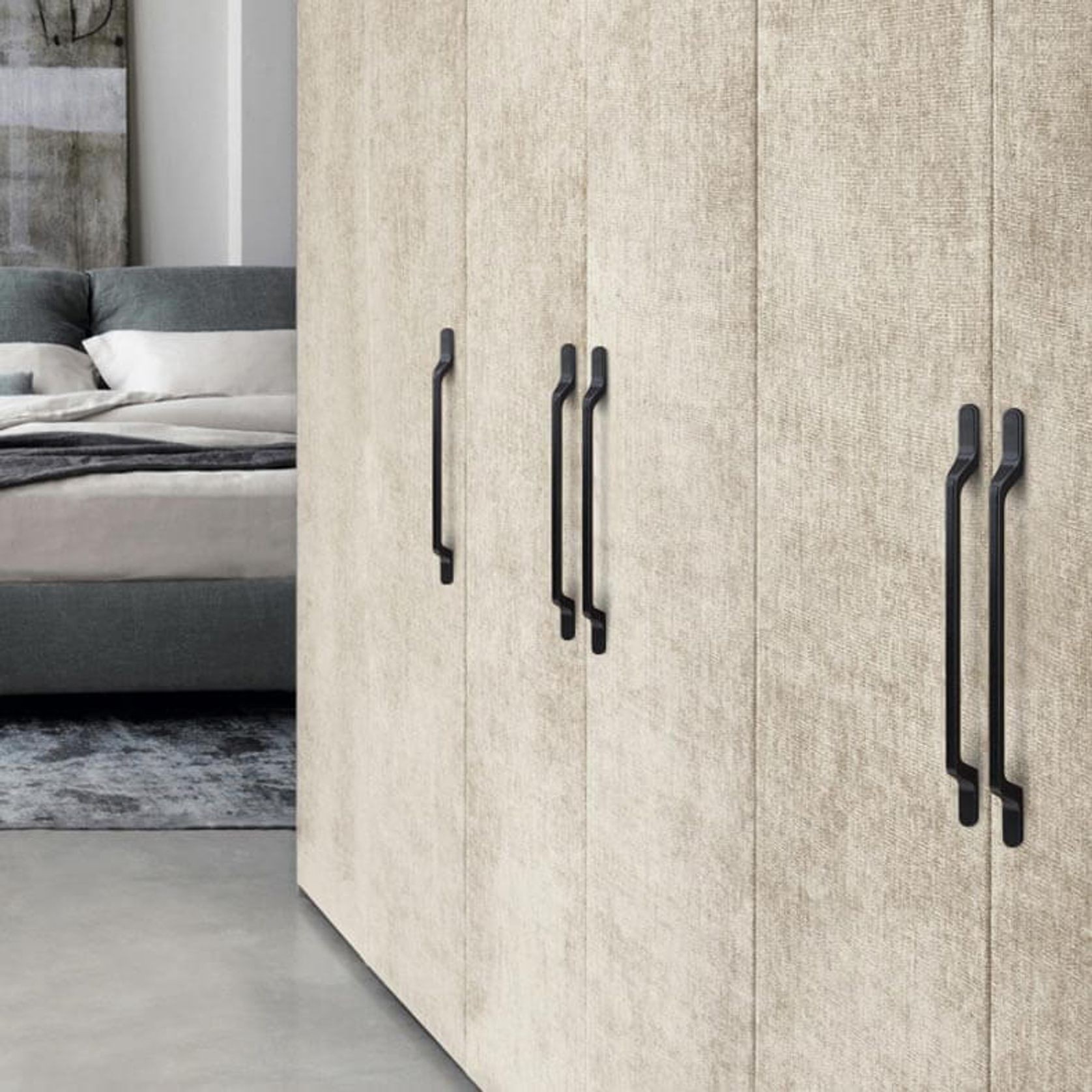 Kitchen cabinet handles gold coast Matt black /Brushed brass/Brushed nickel gallery detail image