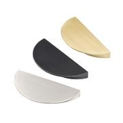 KT&CO Kitchen drawer handles luna pull half moon Bells Beach Matt black / brushed brass /Brushed nickel /chrome /white gallery detail image
