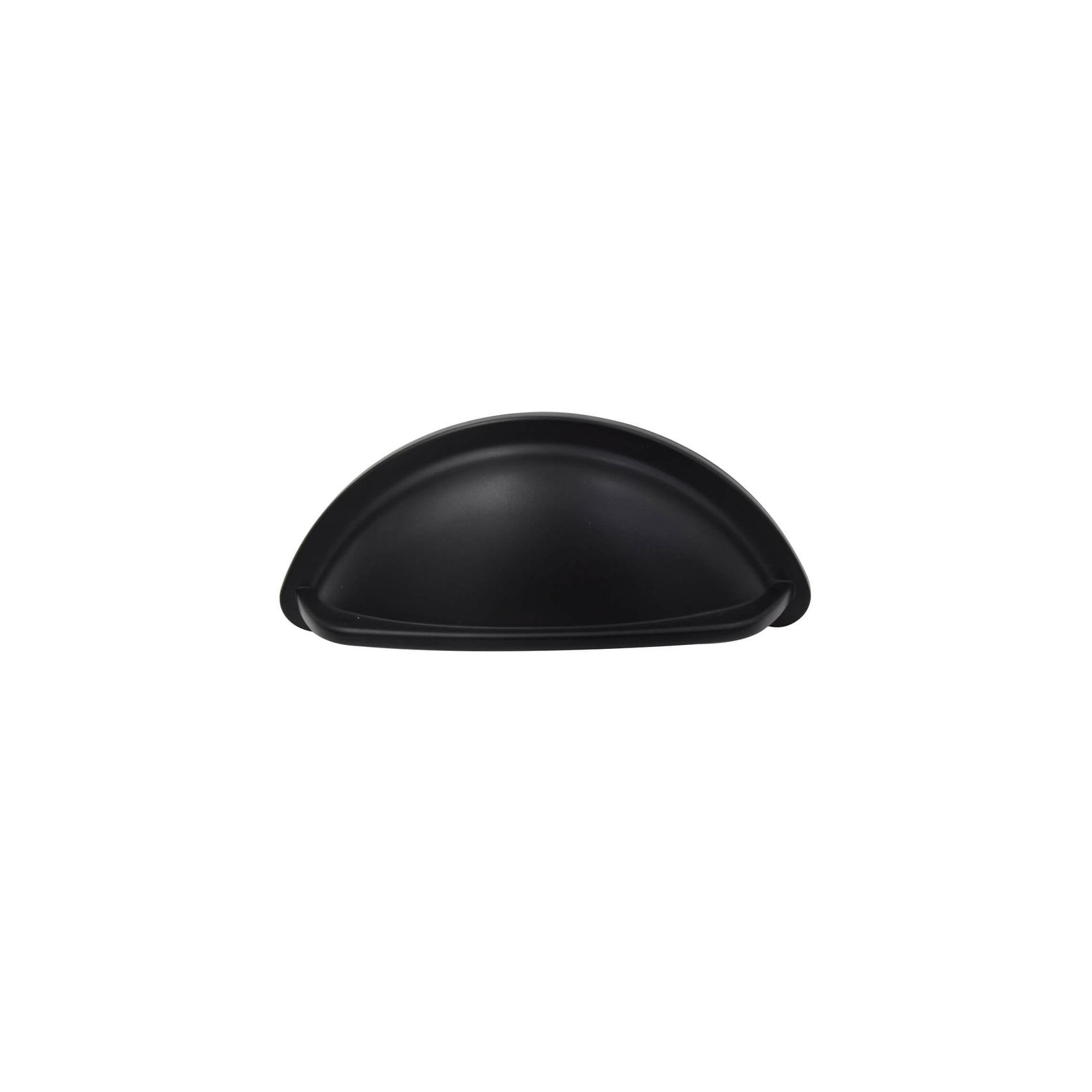KT&CO kitchen Cup Pull Handle Portland Hampton style matte black/ brass / brushed nickel /chrome 76mm gallery detail image