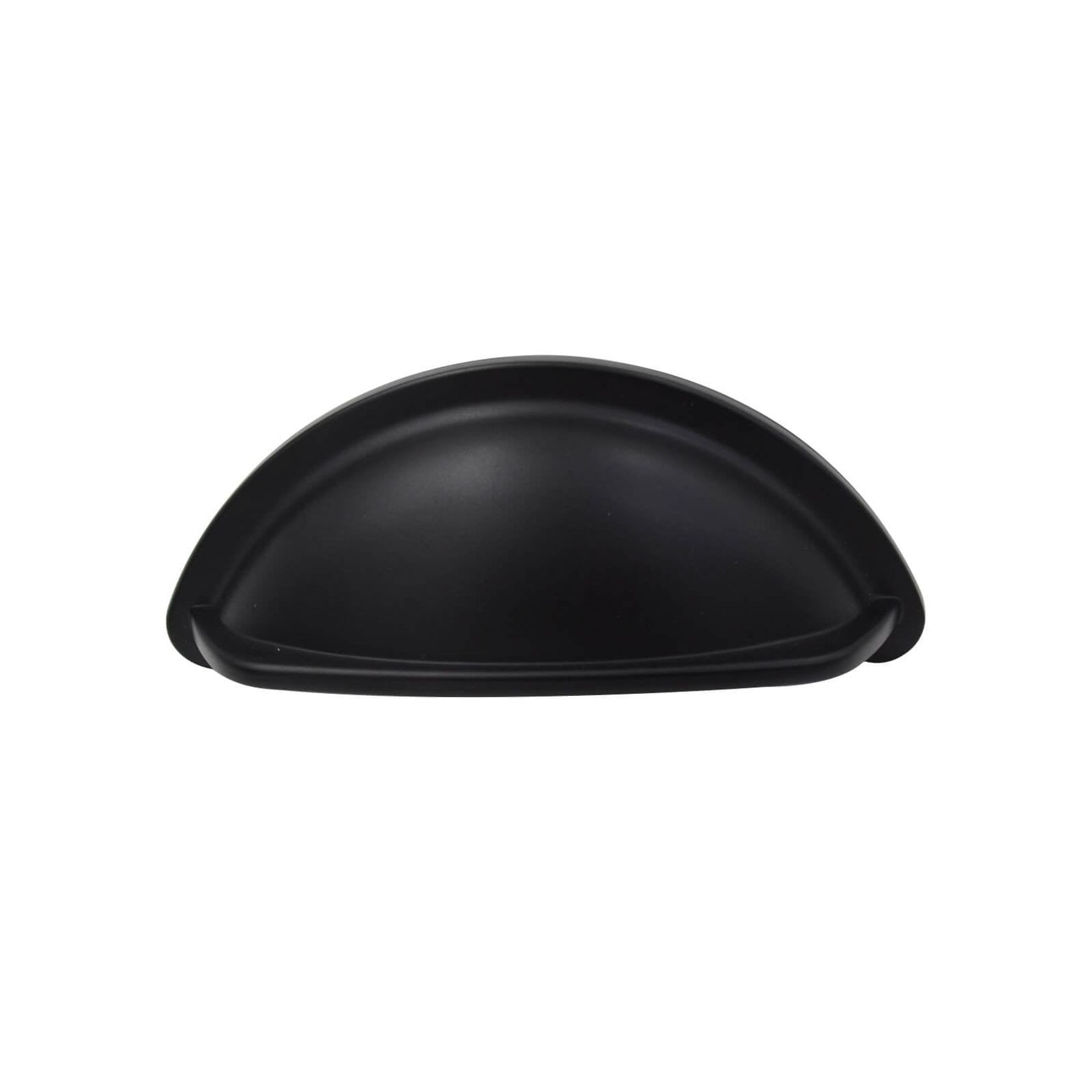KT&CO kitchen Cup Pull Handle Portland Hampton style matte black/ brass / brushed nickel /chrome 76mm gallery detail image