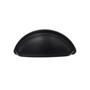 KT&CO kitchen Cup Pull Handle Portland Hampton style matte black/ brass / brushed nickel /chrome 76mm gallery detail image