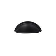 KT&CO kitchen Cup Pull Handle Portland Hampton style matte black/ brass / brushed nickel /chrome 76mm gallery detail image