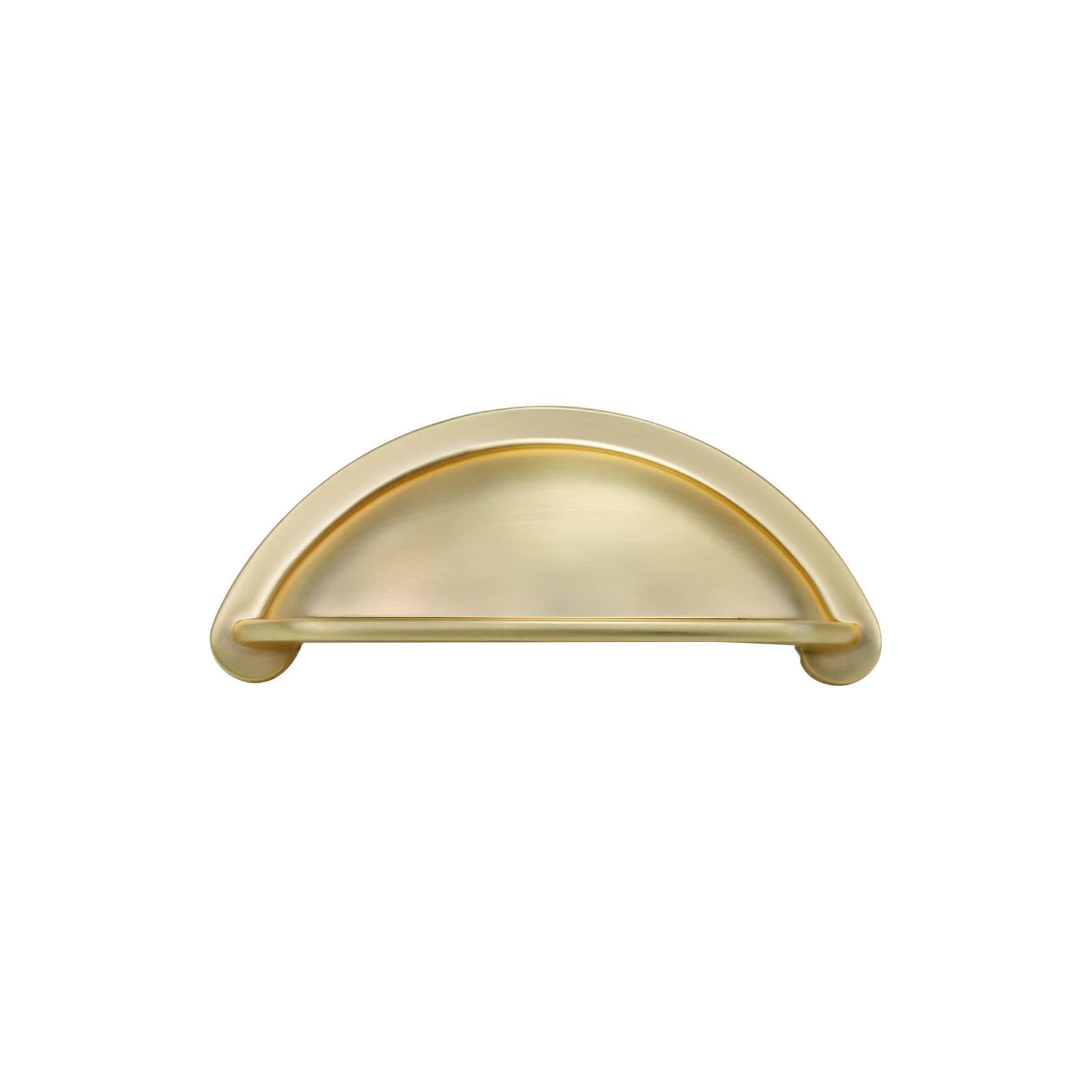 KT&CO kitchen Cup Pull Handle Portland Hampton style matte black/ brass / brushed nickel /chrome 76mm gallery detail image