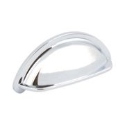 KT&CO kitchen Cup Pull Handle Portland Hampton style matte black/ brass / brushed nickel /chrome 76mm gallery detail image