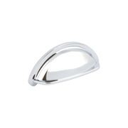 KT&CO kitchen Cup Pull Handle Portland Hampton style matte black/ brass / brushed nickel /chrome 76mm gallery detail image